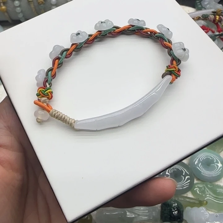 翡翠未镶嵌手链56-57圈口可带