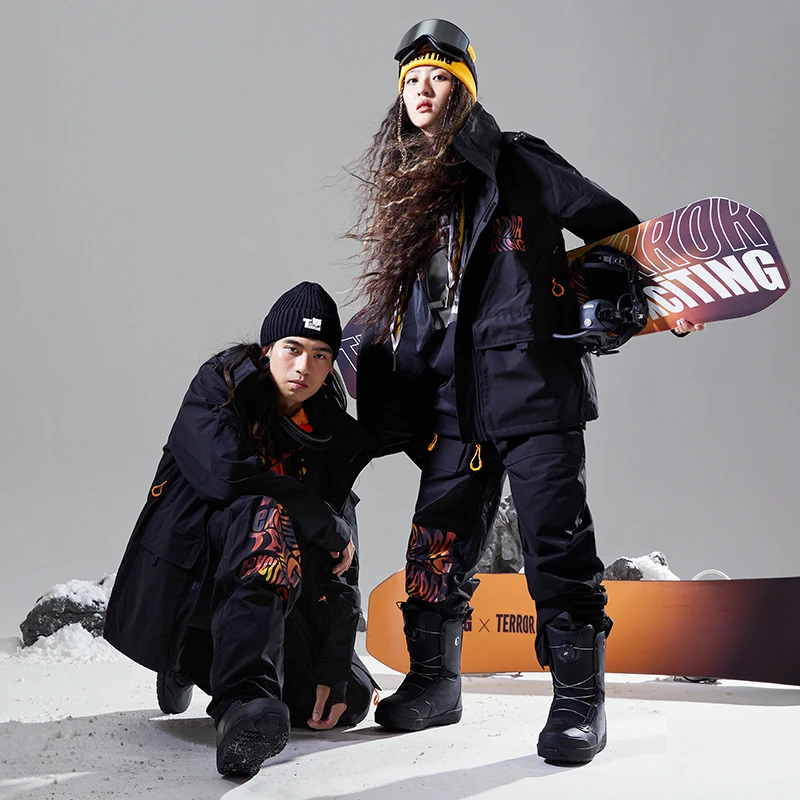 【清仓】TERROR&exciTING 雪服联名款激动派机能风单板滑雪服三件套