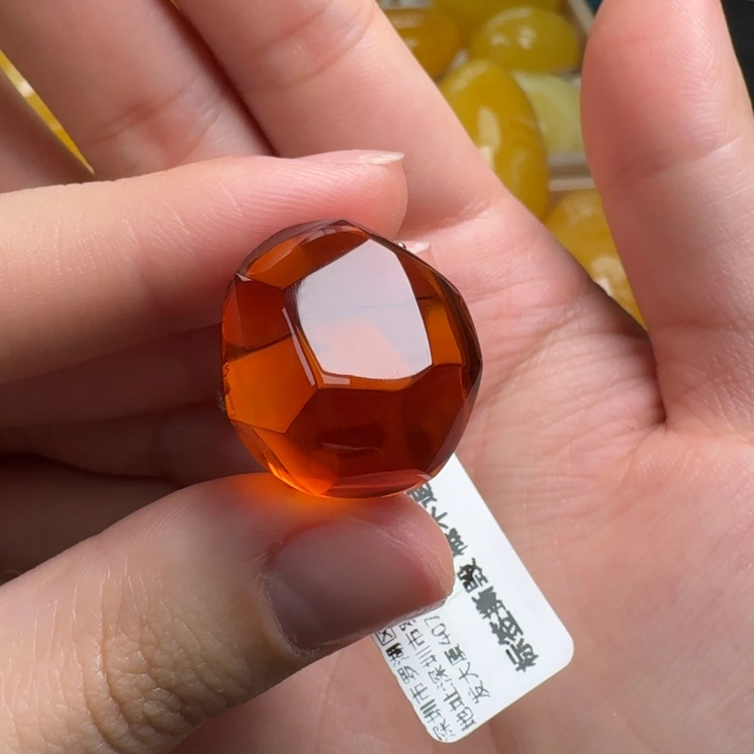 血珀未镶嵌戒指缅甸血珀无优化