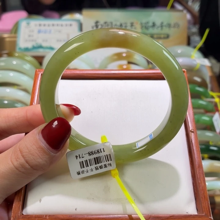 和田玉未镶嵌手镯链接13 57 58