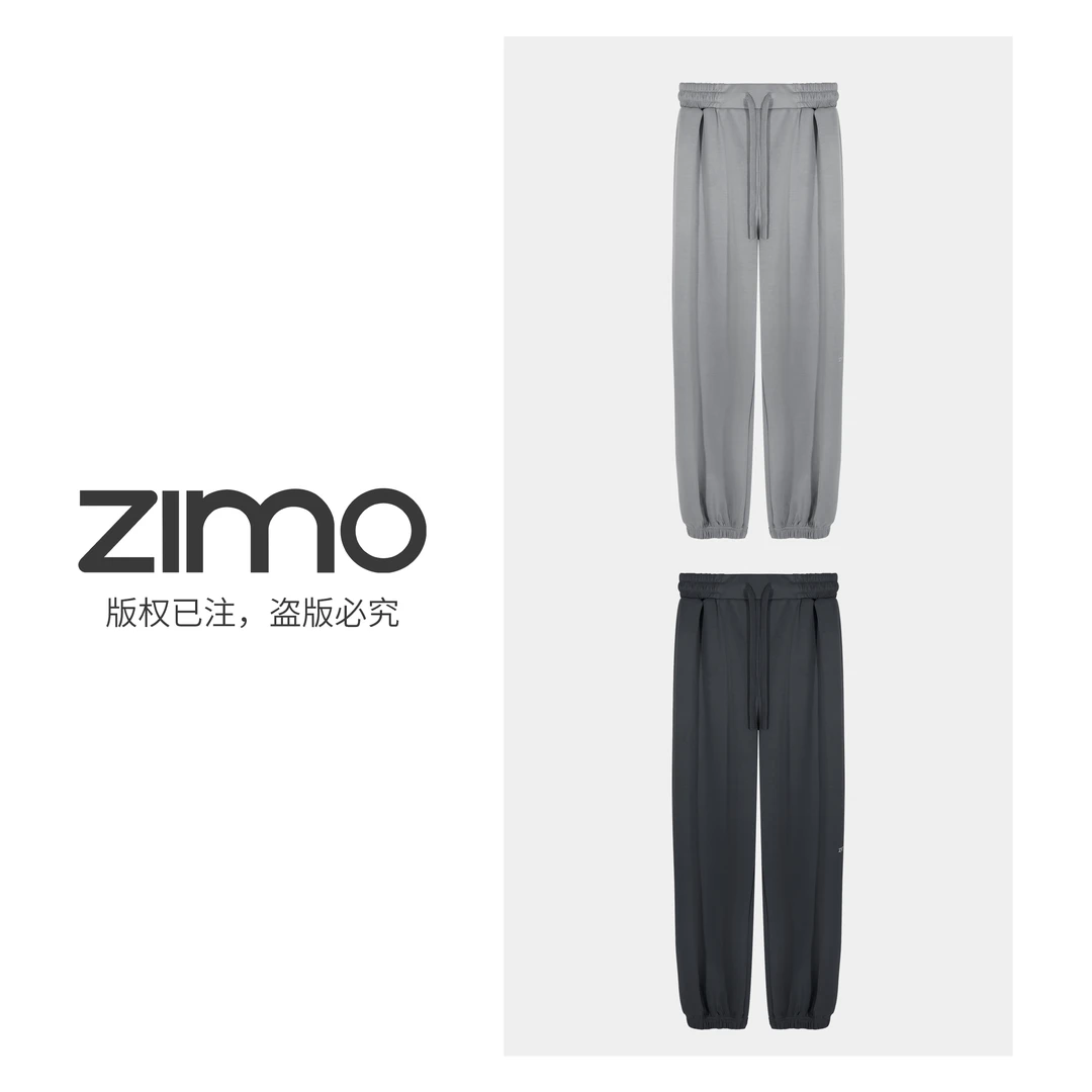 空气层女士抽绳束脚裤550-zimo-健身服瑜伽裤外穿YFKZ550