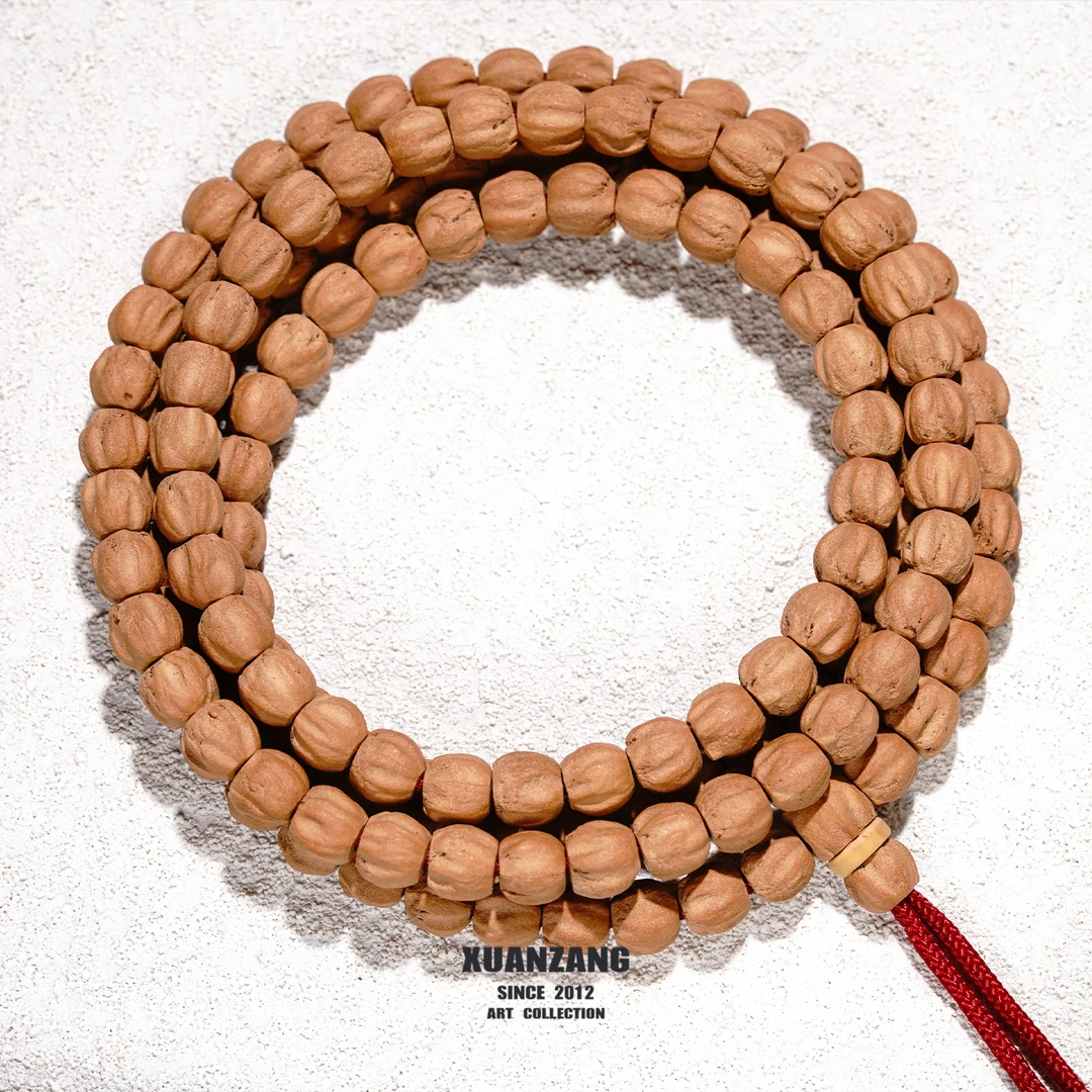 莲生 柏香籽《赤红》系列108 手串