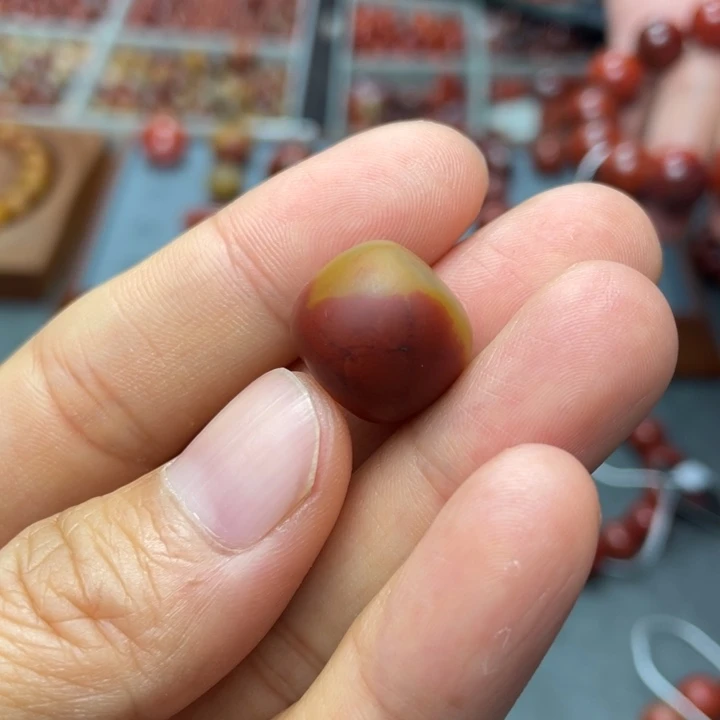 南红玛瑙单珠15多样性发1未镶嵌