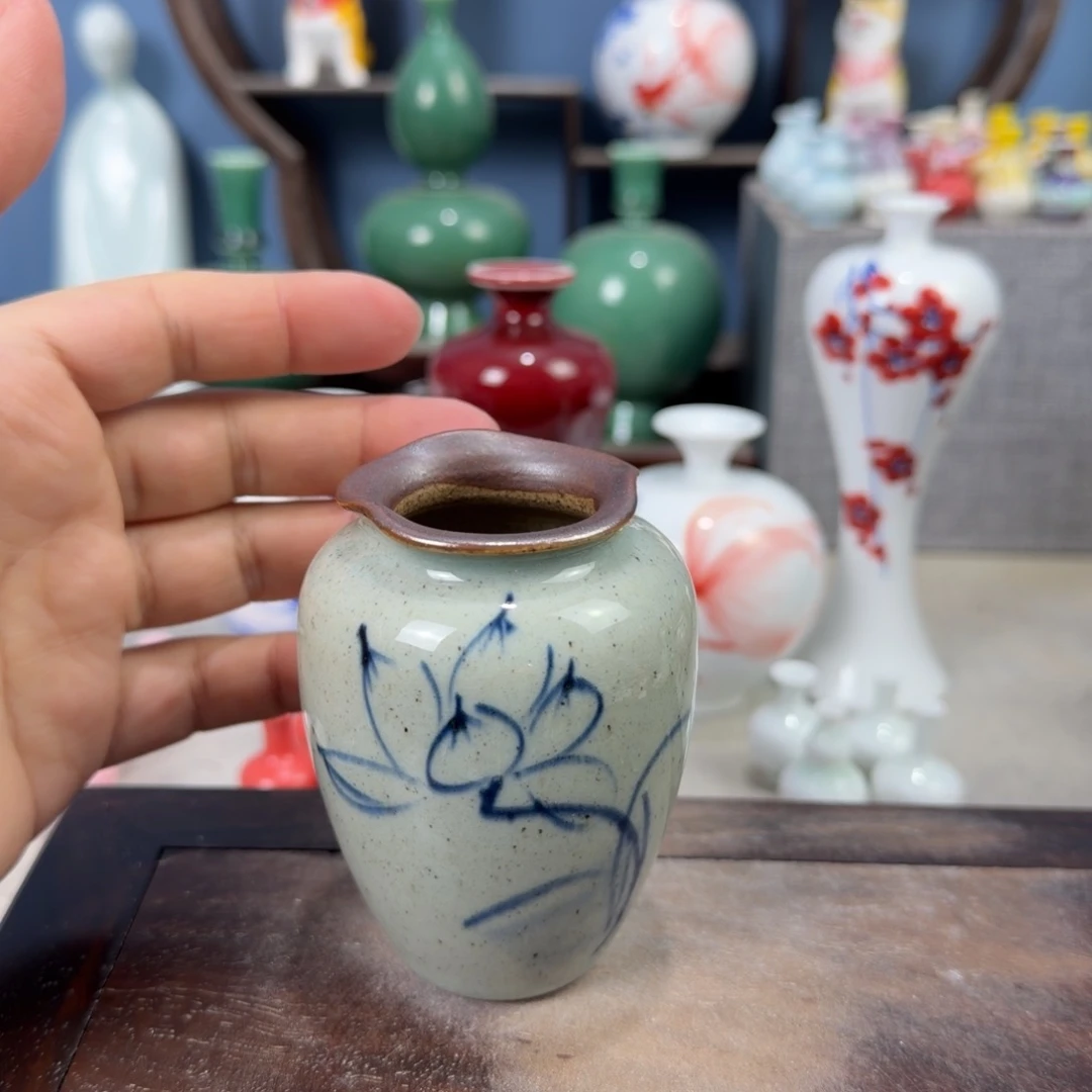 陶瓷手工小花器摆件