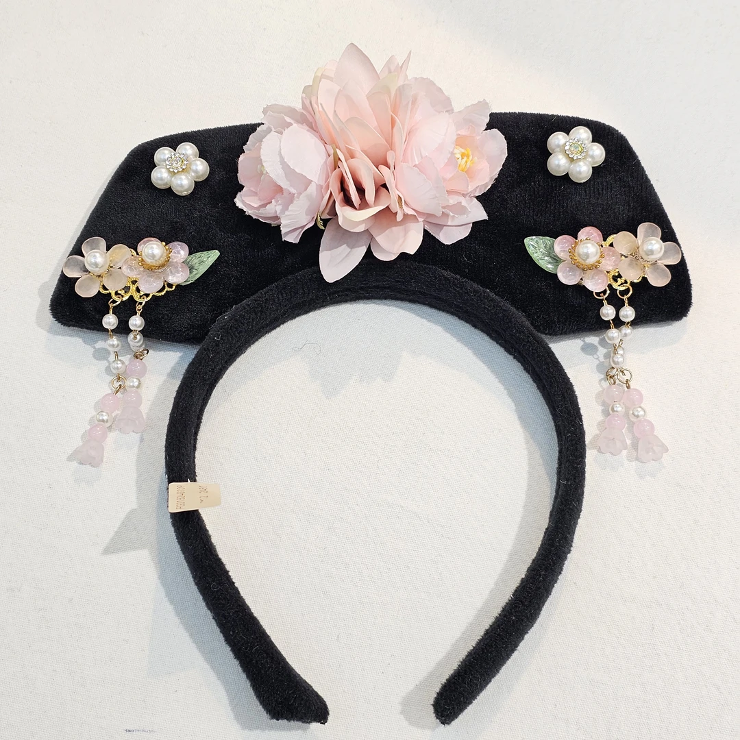 【SH-22091】3岁-成人格格旗头发箍发圈可爱女童儿童配饰发绳发饰