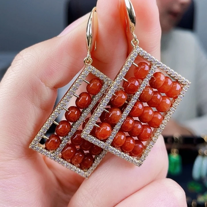 翡翠耳饰未镶嵌饰品