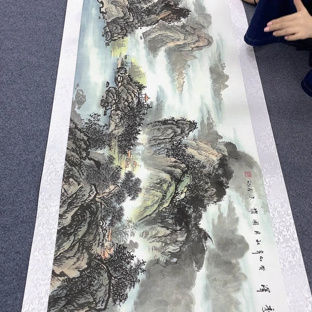 国画作品小姐姐放漏…