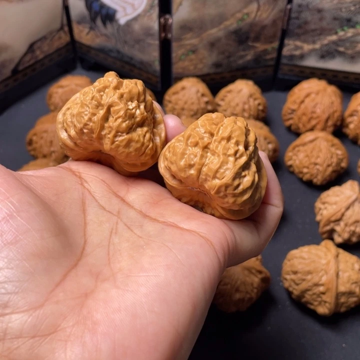 文玩核桃把件40蛤蟆头