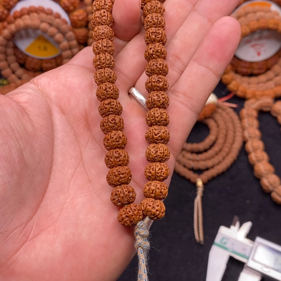 金刚菩提手串凹底梅花尺寸10.6