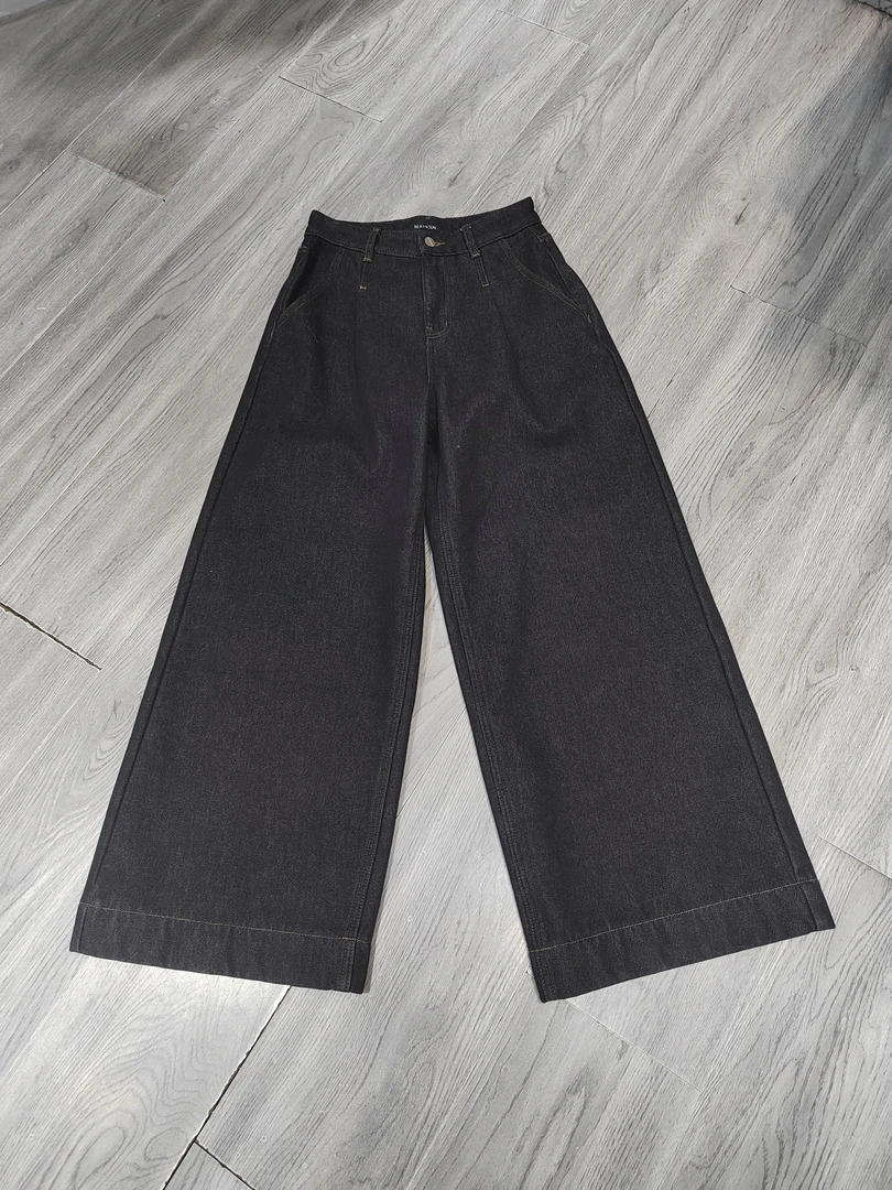 麦寻冬款牛仔阔腿裤kcnlq024比较阔