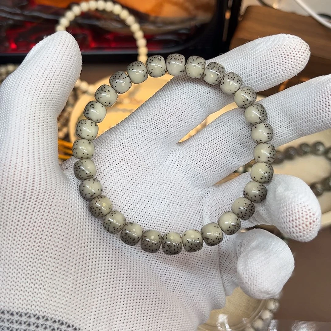 手串星月菩提87大留白冰透