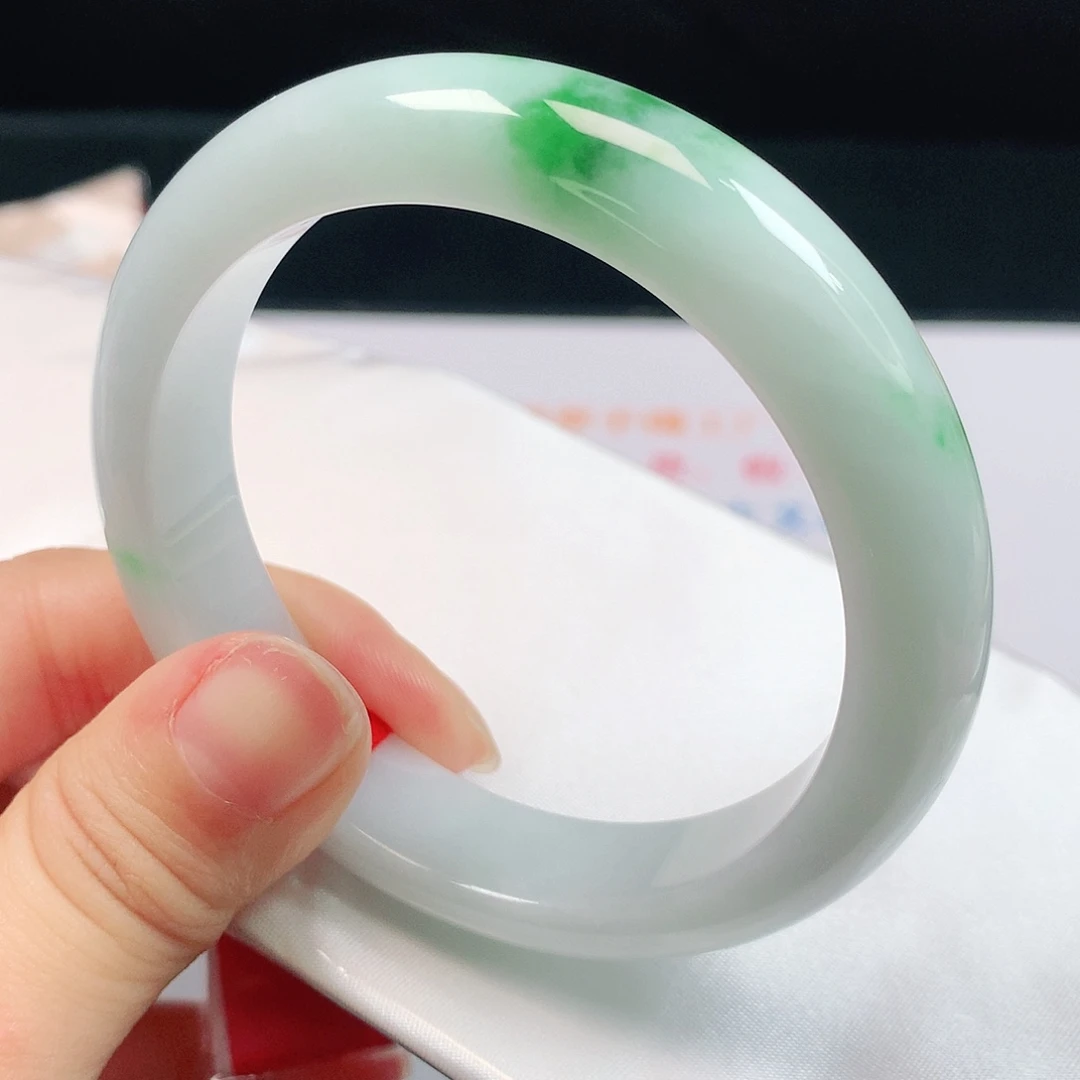 翡翠未镶嵌手镯1454