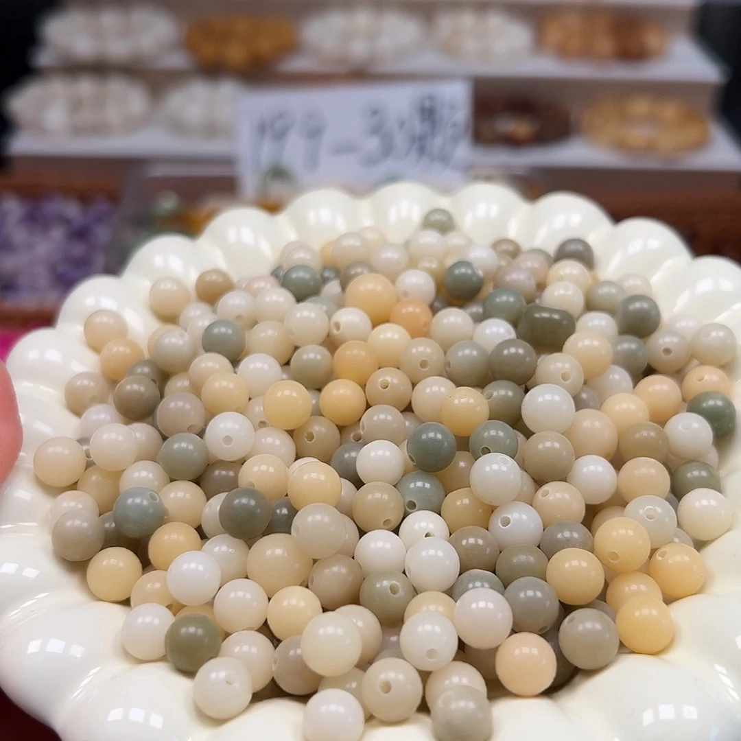 手串菩提根/象牙果卡8多宝圆200颗