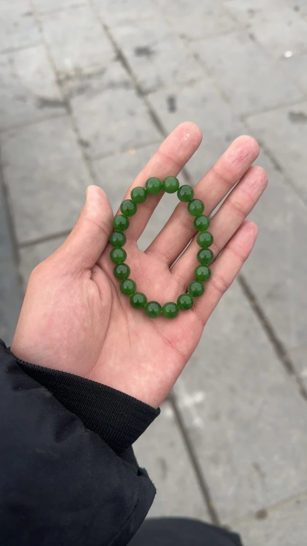 和田玉俄料碧玉 卡10 天然 微瑕