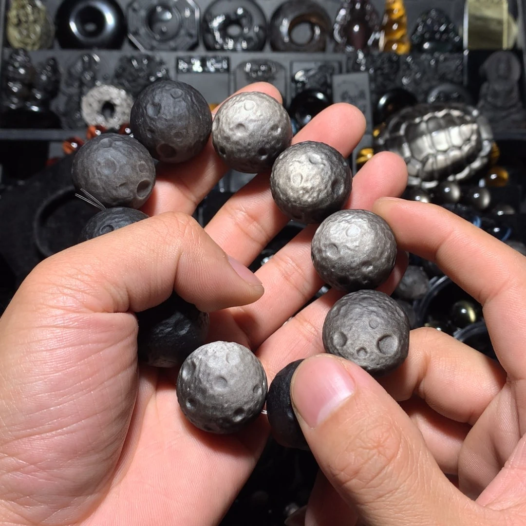 九***森黑曜岩未镶嵌珠宝奇石