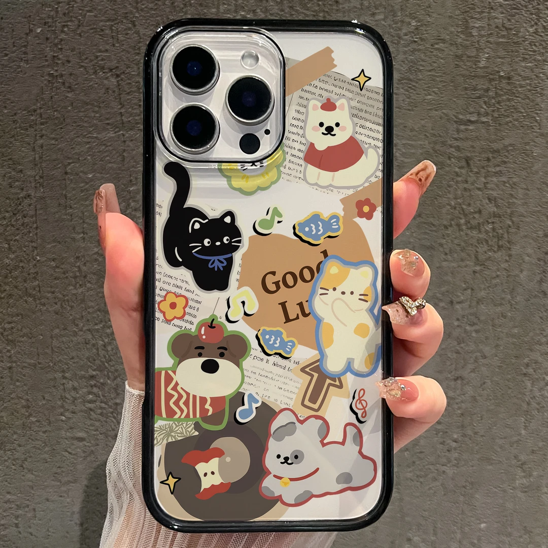 【键保护】复古小狗适用苹果17promax手机壳iphone16新款15全包