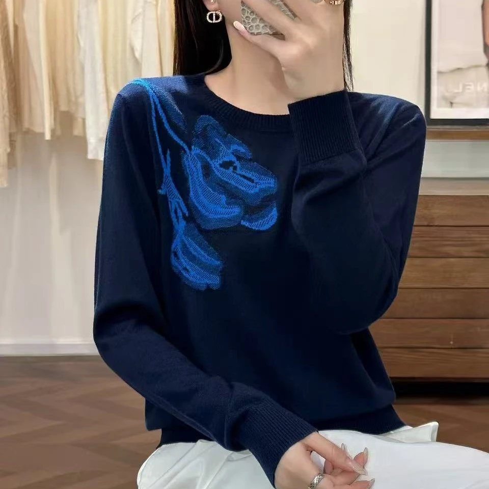朗宏LangHong(圆领提花针织衫)秋冬新款