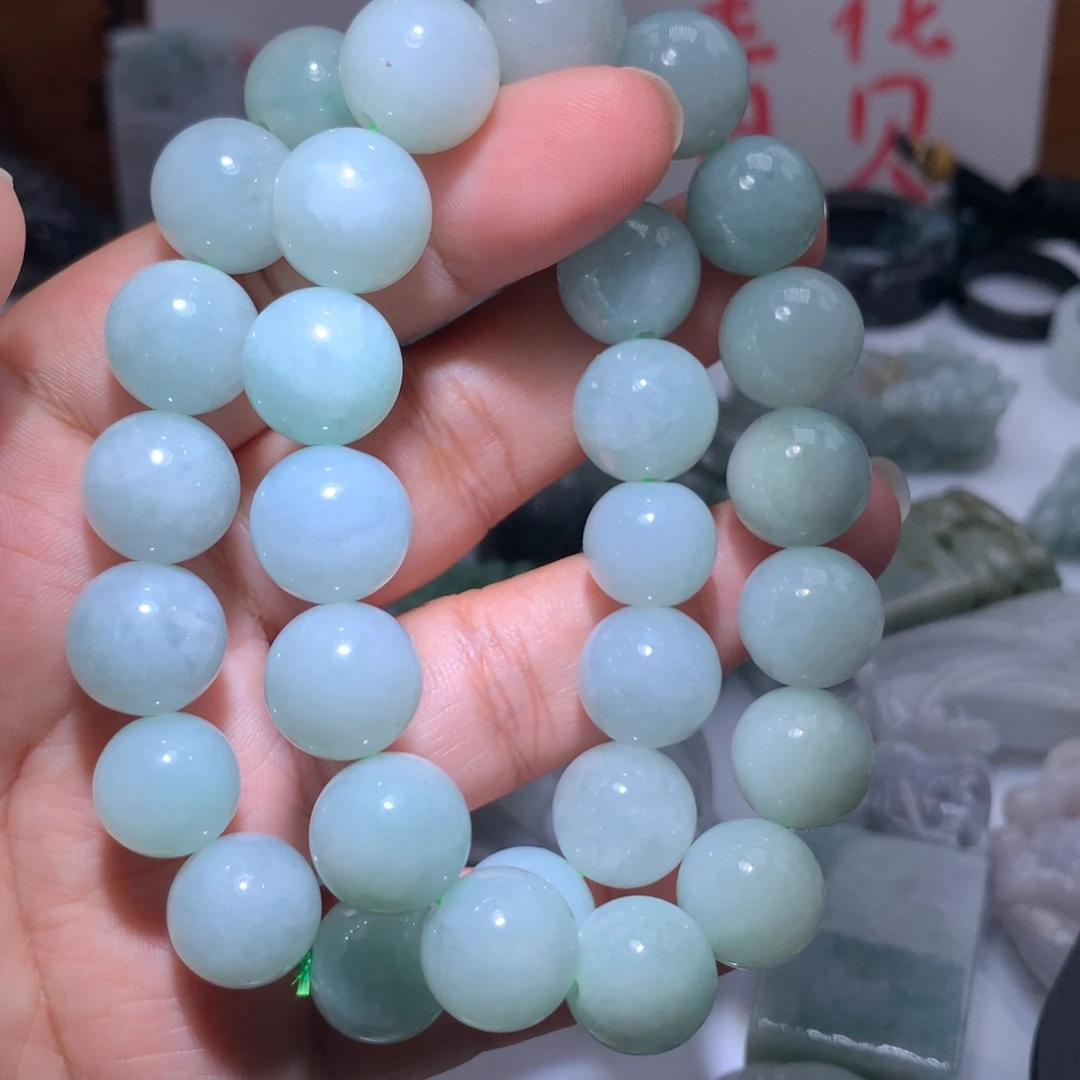 翡翠未镶嵌颈饰保真天然A货翡翠