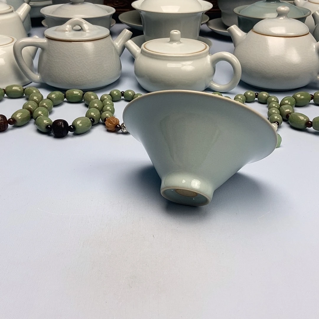 杯天青斗笠杯原矿原釉原产地