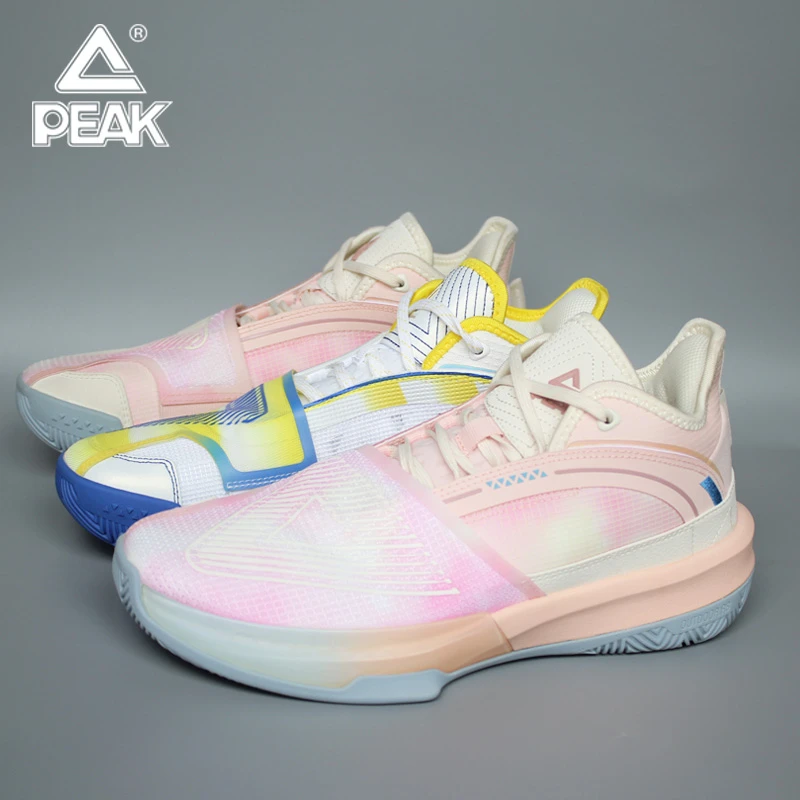 匹克篮球鞋男鞋低帮透气网运动鞋防滑减震态极大黄色球鞋耐磨缓震