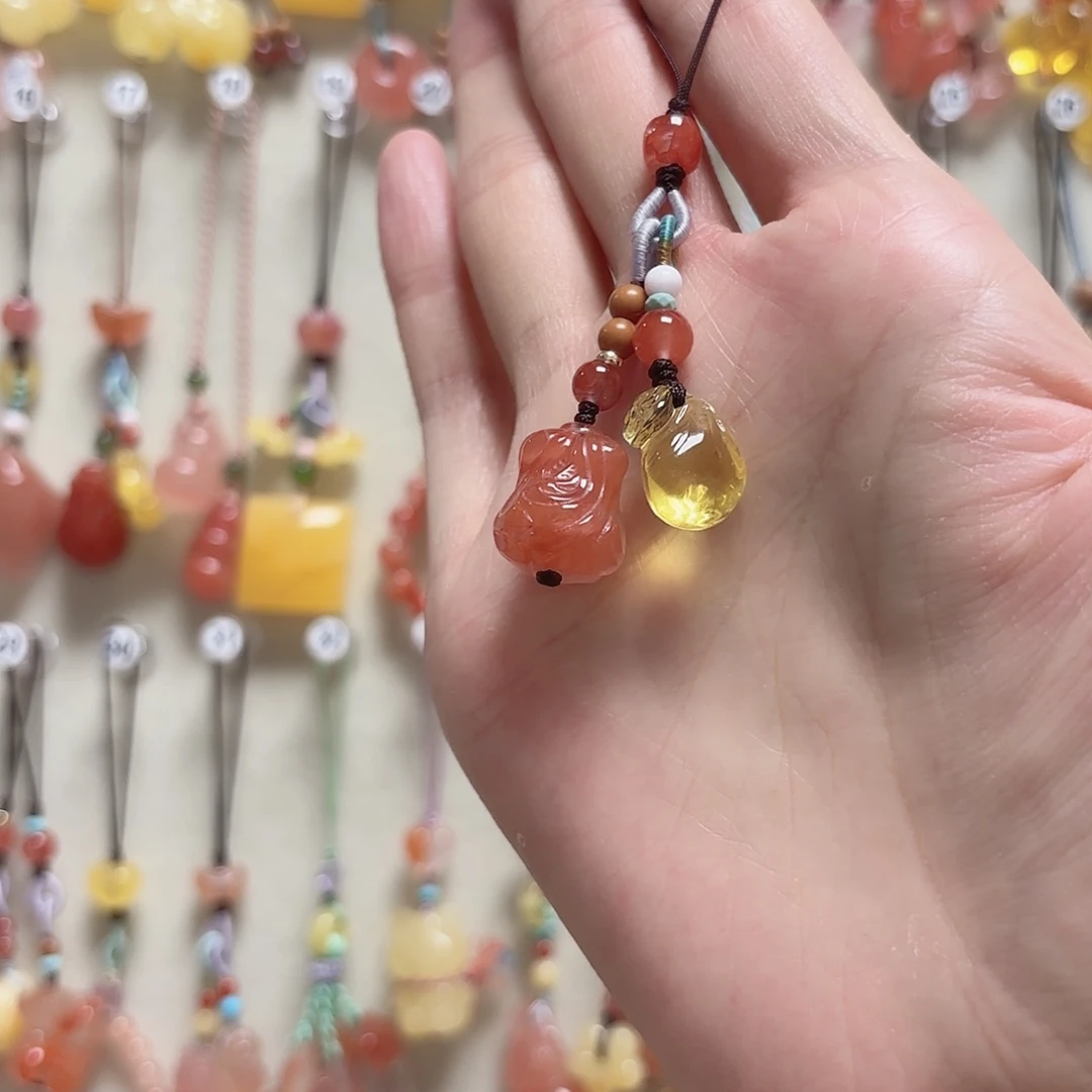 南红玛瑙未镶嵌吊坠(不含链)