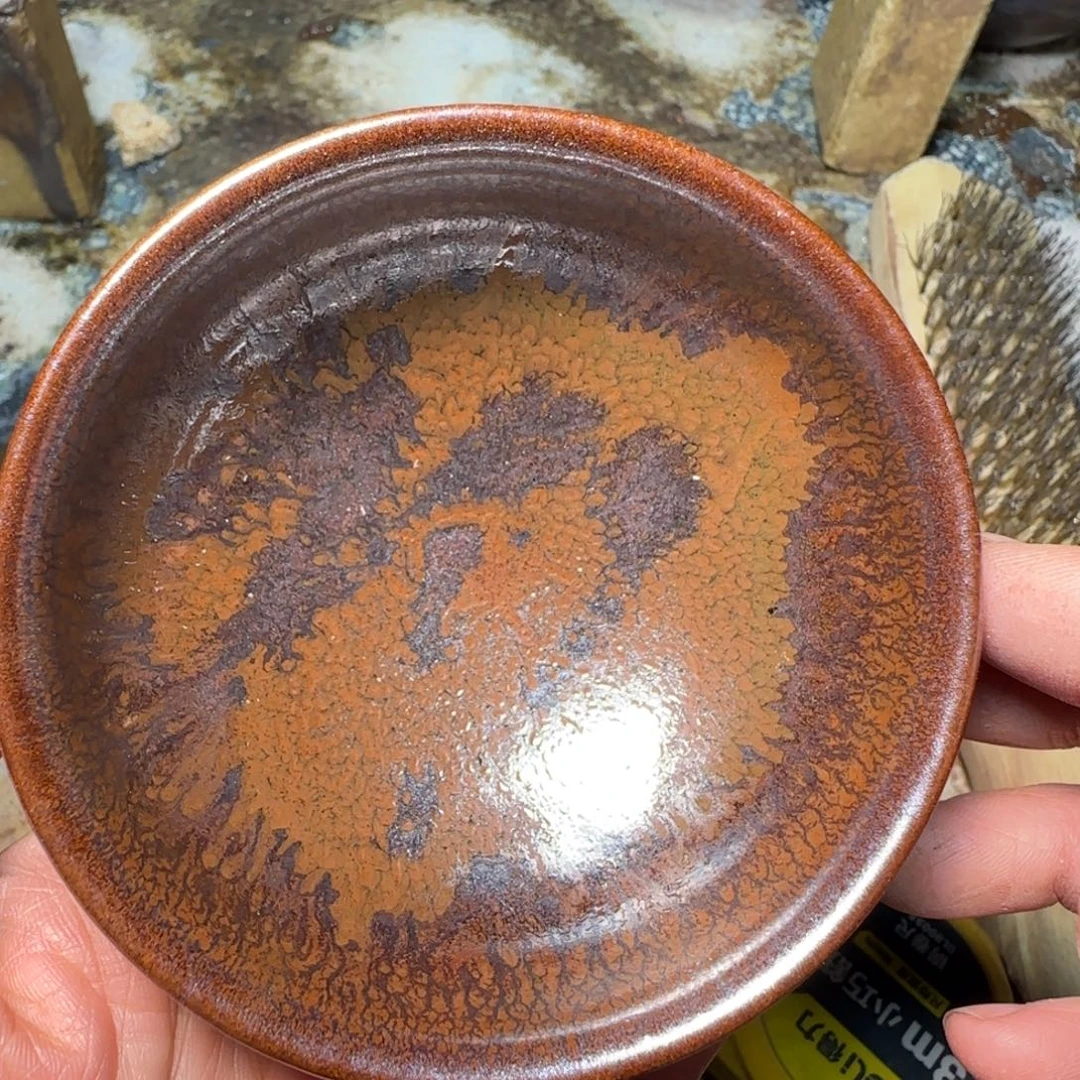 柴烧建盏茶盏茶杯292