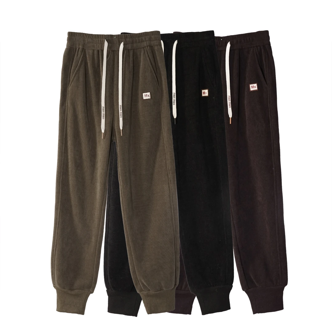 【888男女同款】冬款保暖卫裤休闲裤加绒时尚加厚秋冬刺绣百搭运动