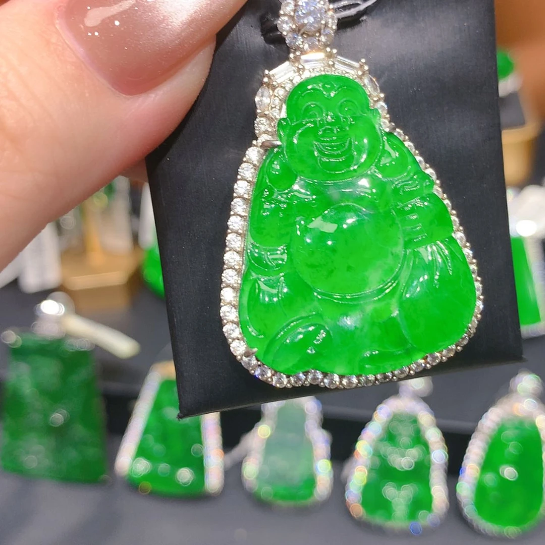 【闪购商品】颈饰银S925镶嵌翡翠柒姐