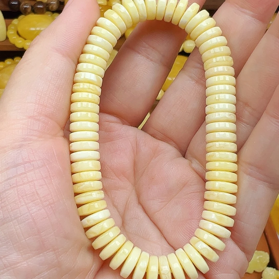 裸石琥珀未镶嵌蜜蜡单圈，直切8.8m m