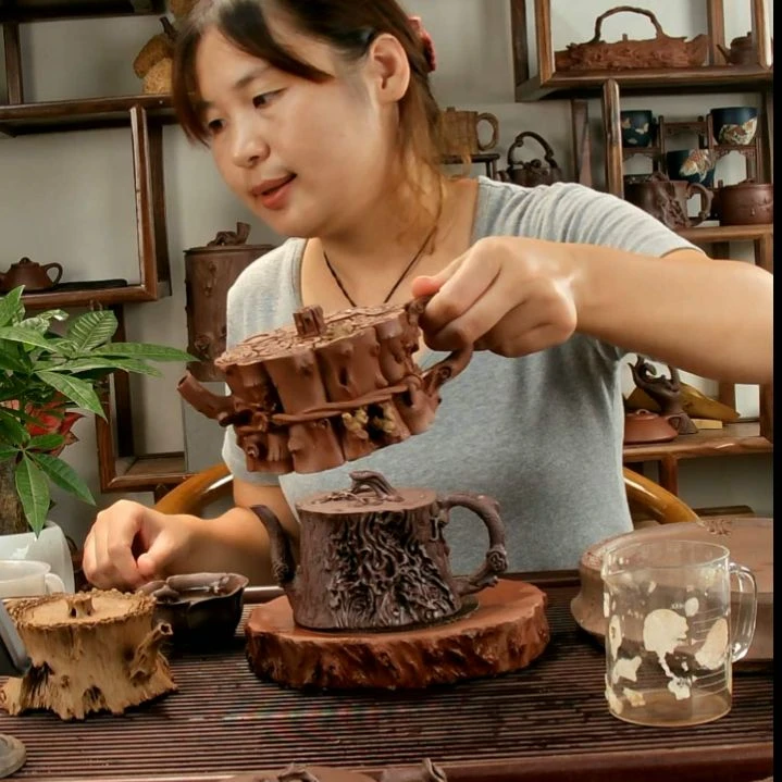 茶壶紫砂H***D全手工制作的话，全手工