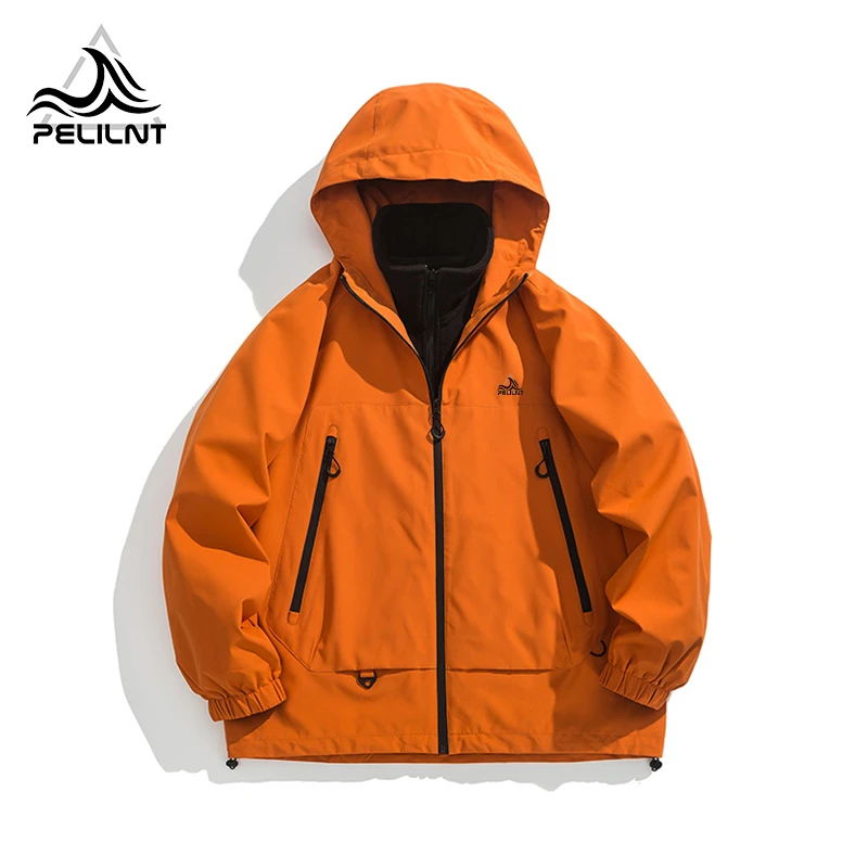 欧伯希和户外山系三合一可拆卸防风防水冲锋男女款户外登山服