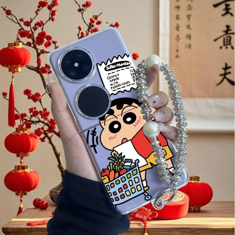 适用华为pockets手机壳购物小新p50pocket折叠屏pocket2透明外壳