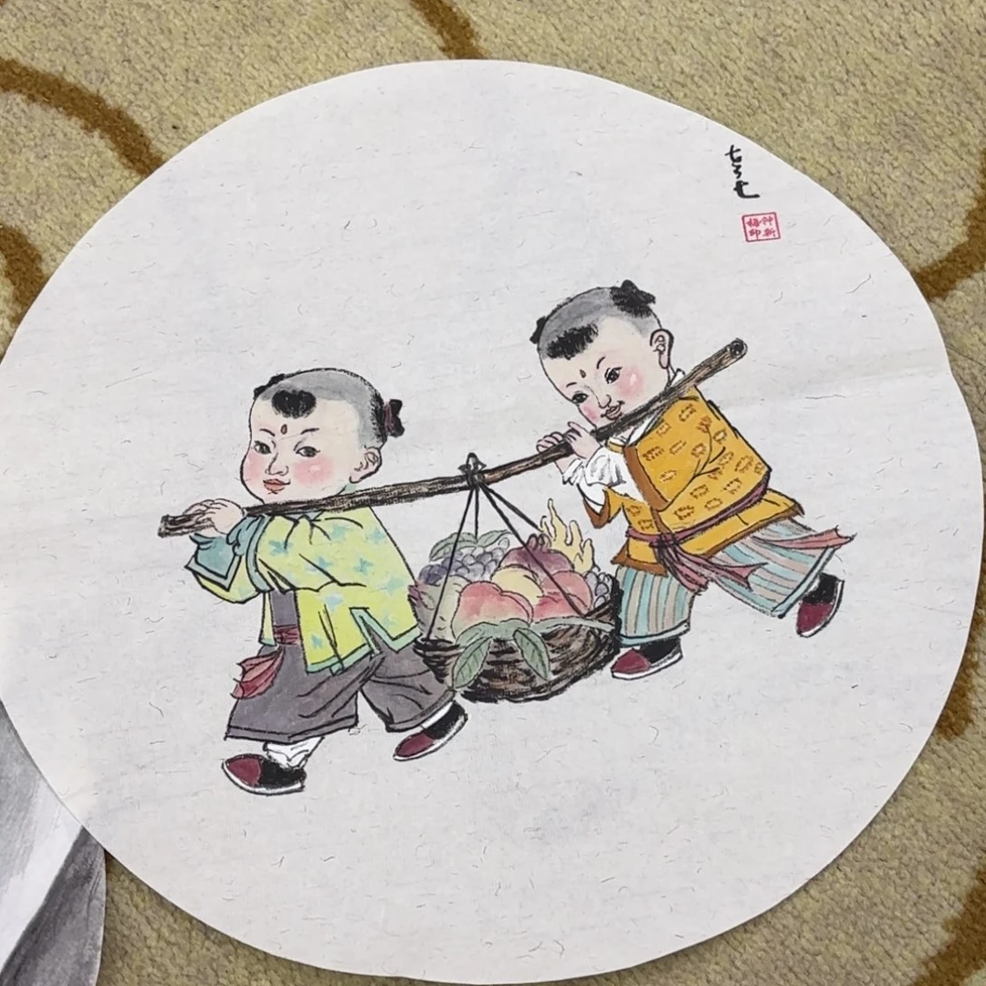 橙****国画人物小品艺意义艺