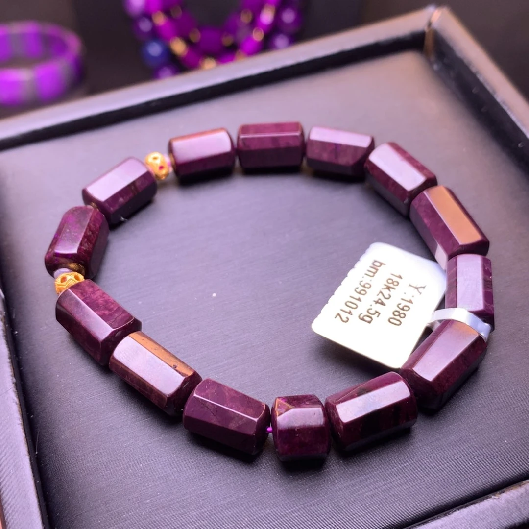 苏纪石（舒俱来）18K金镶嵌手串步*间