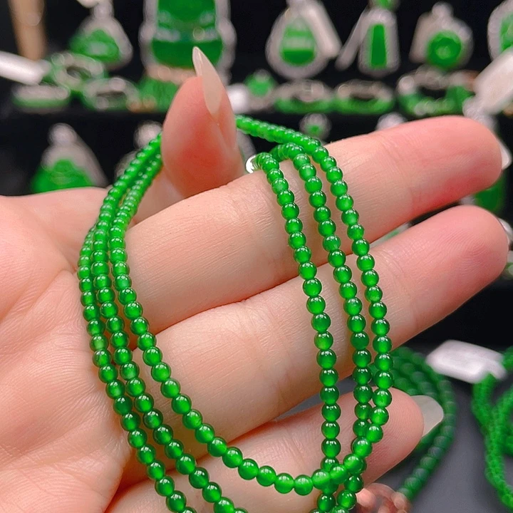 翡翠未镶嵌颈饰1223456789