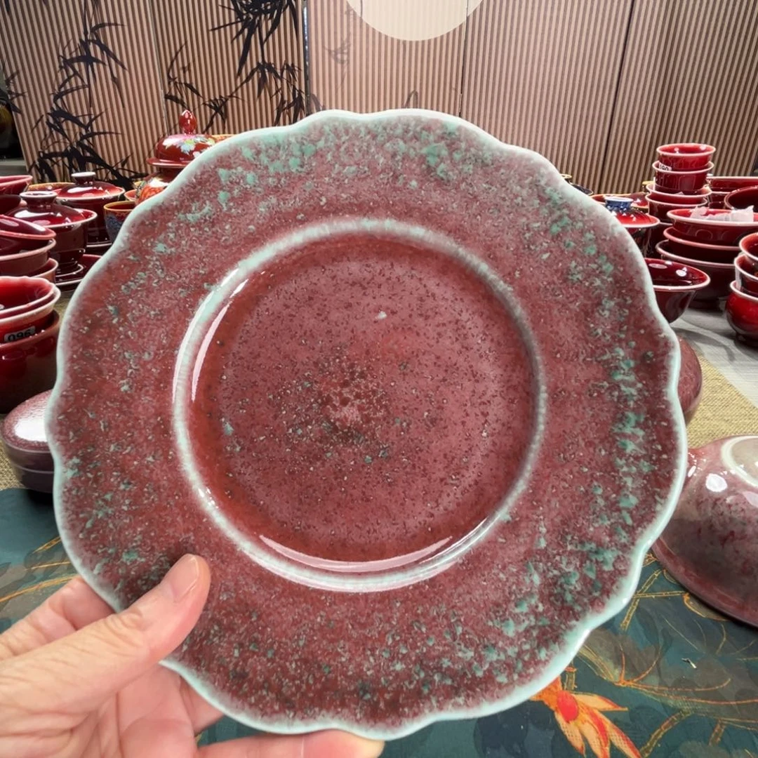 【闪购商品】金属天**蓝景德镇陶瓷沐窑家