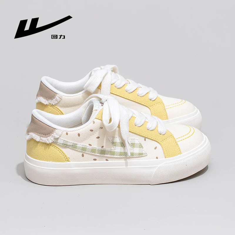回力帆布鞋女鞋2025冬季新款多巴胺防滑耐磨透气轻便休闲学生小众