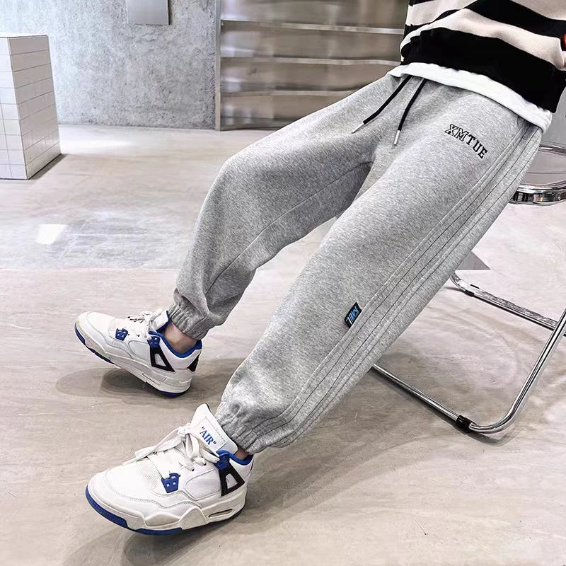 502031童装男童加绒卫裤2024冬季儿童休闲洋气休闲裤宝宝冬款裤子