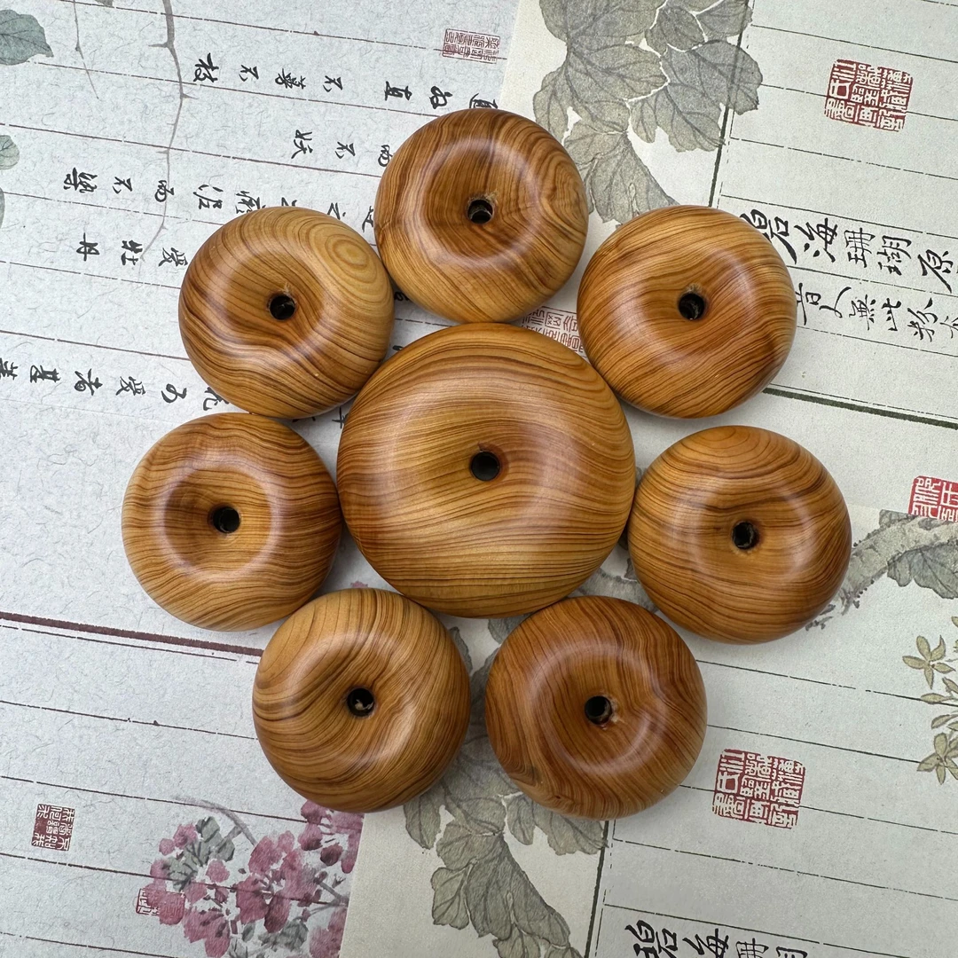 【老雷开料】太行崖柏平安扣多种尺寸多样性发货文玩把件吊坠挂件