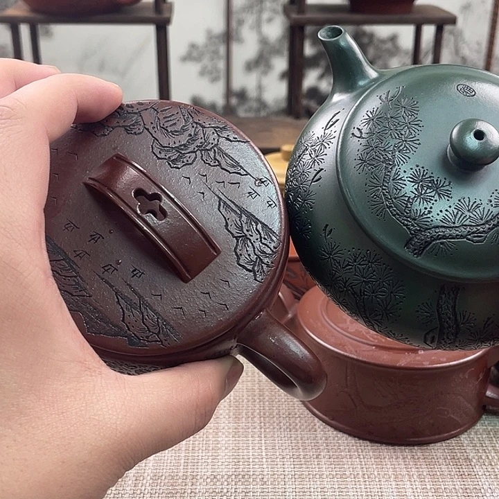 紫砂茶壶尘**急宜兴紫砂
