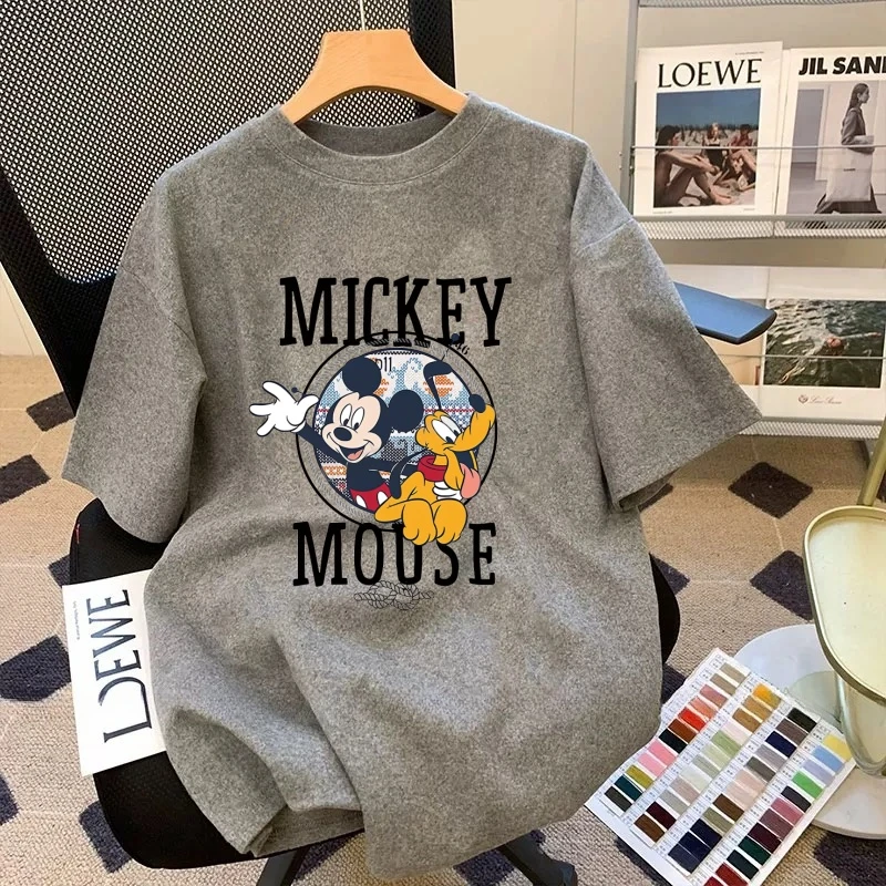 胖妹妹大码240斤欧货磨毛加厚短袖t恤女春秋季2025新款设计感上衣