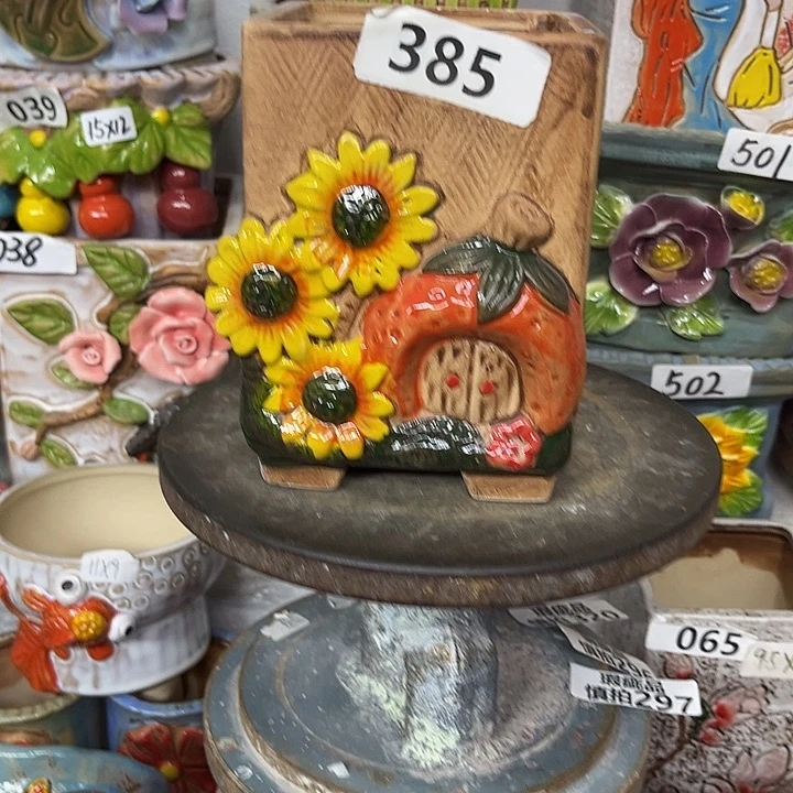 粗陶材质多肉花盆