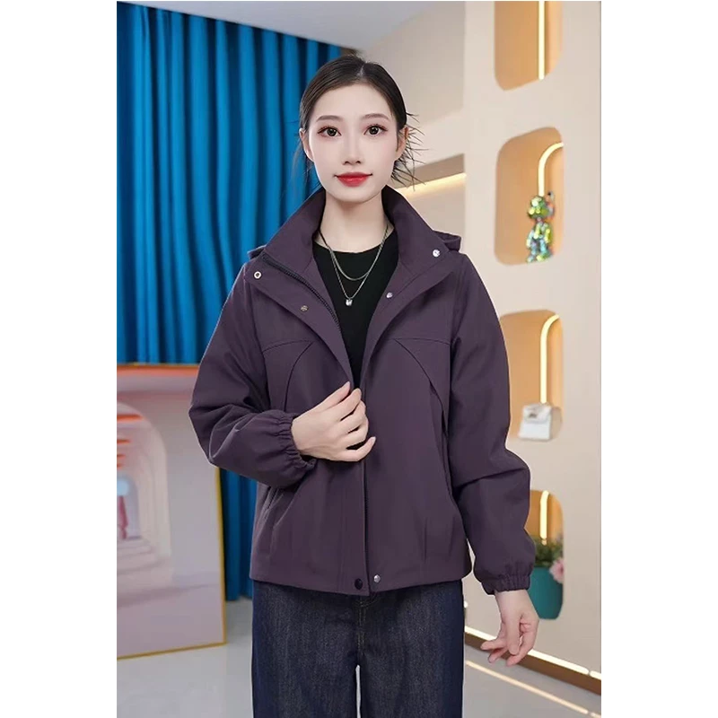 【KL-Q258】2025年新款秋款百搭休闲时尚气质款夹棉外套女