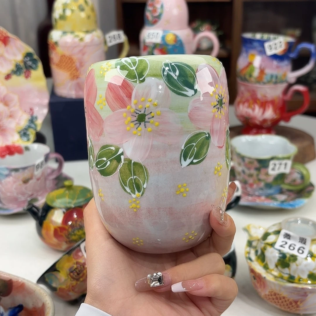 景德镇手绘高温釉下彩陶瓷茶具