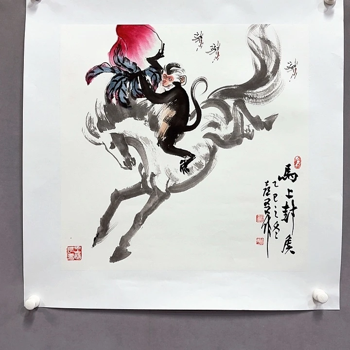 国画亲笔手绘放心去藏