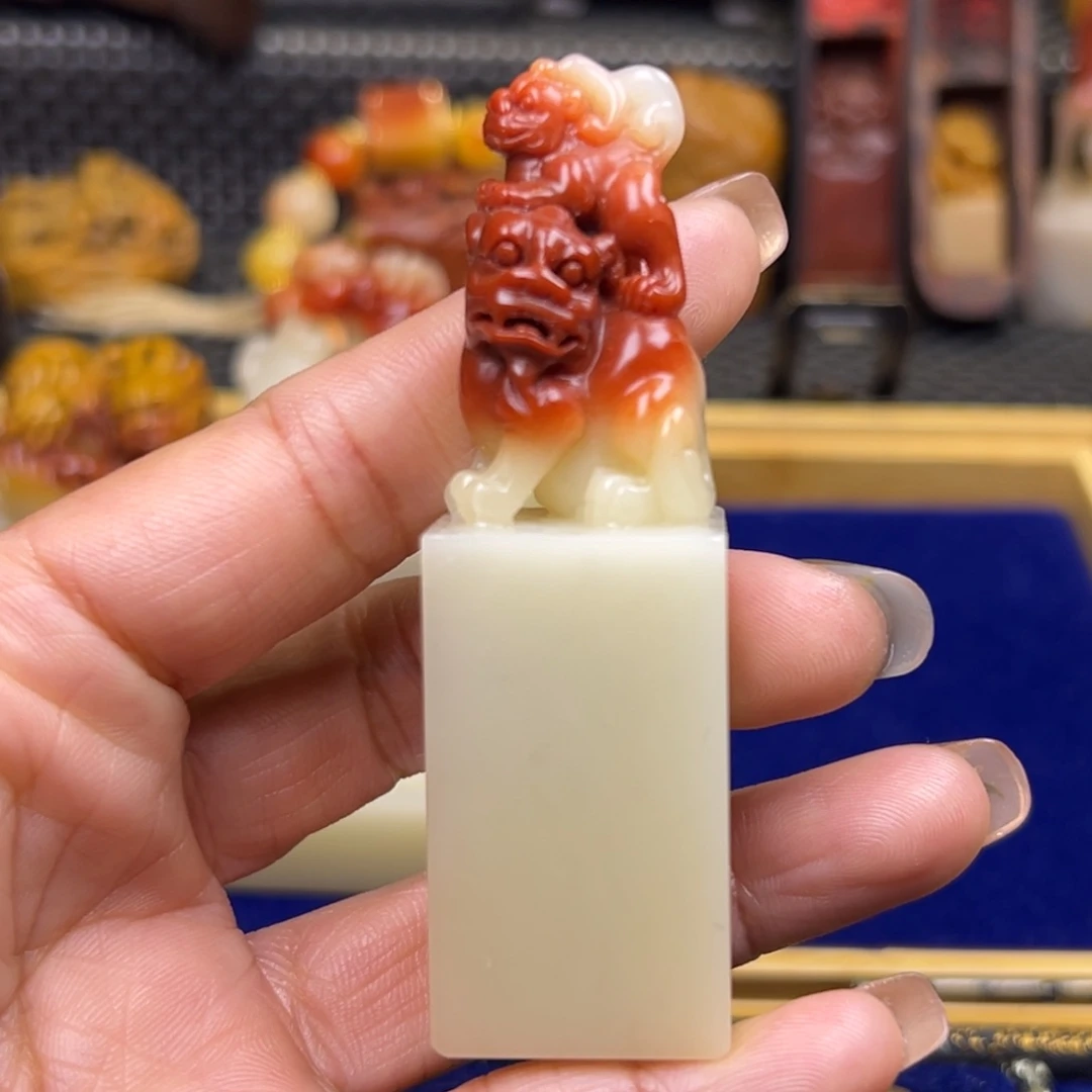 寿山石芙蓉石俏色印章