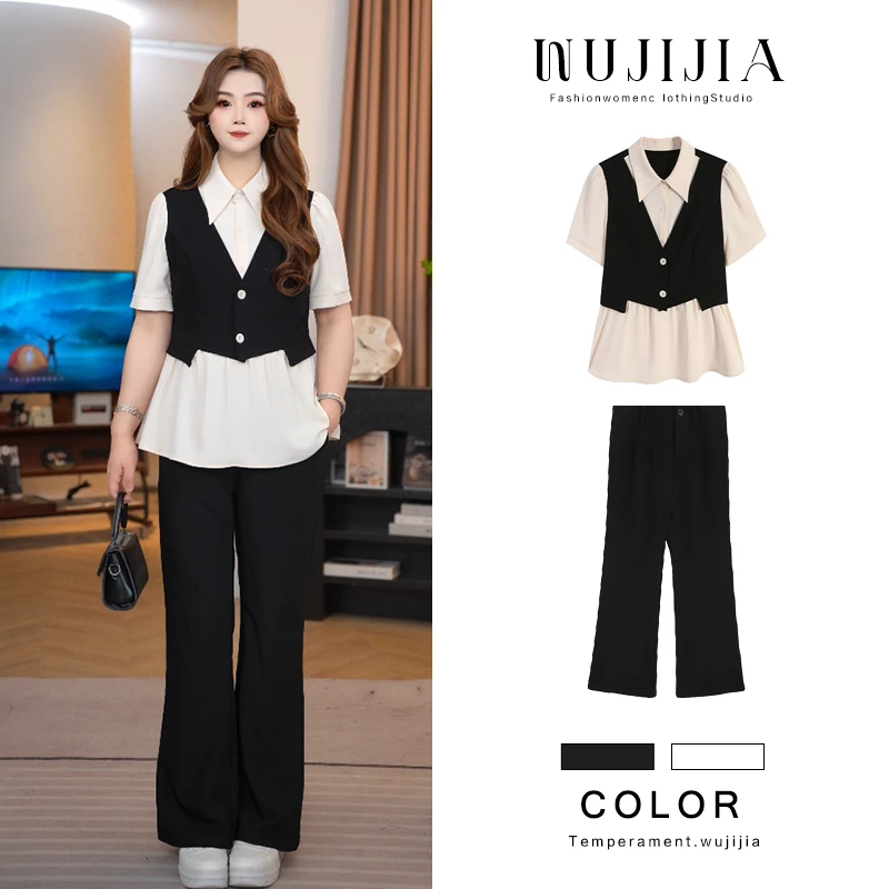 黑色套装ZL106827洋气小香风气质显瘦