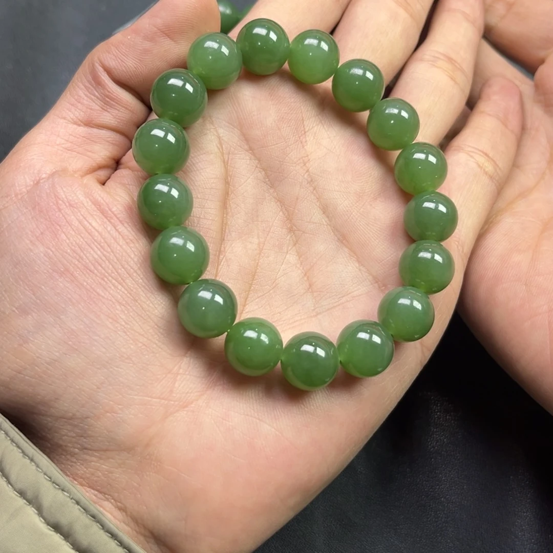 和田玉手链未镶嵌多样性俄罗斯碧玉拍一发一卡12货头