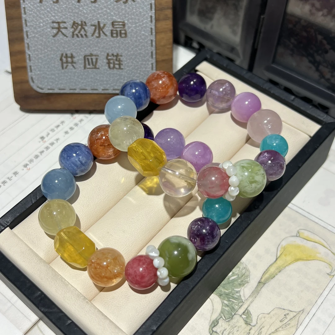 【月月家】BX027天然水晶 私人定制高品质多宝水晶手串多样性发其一