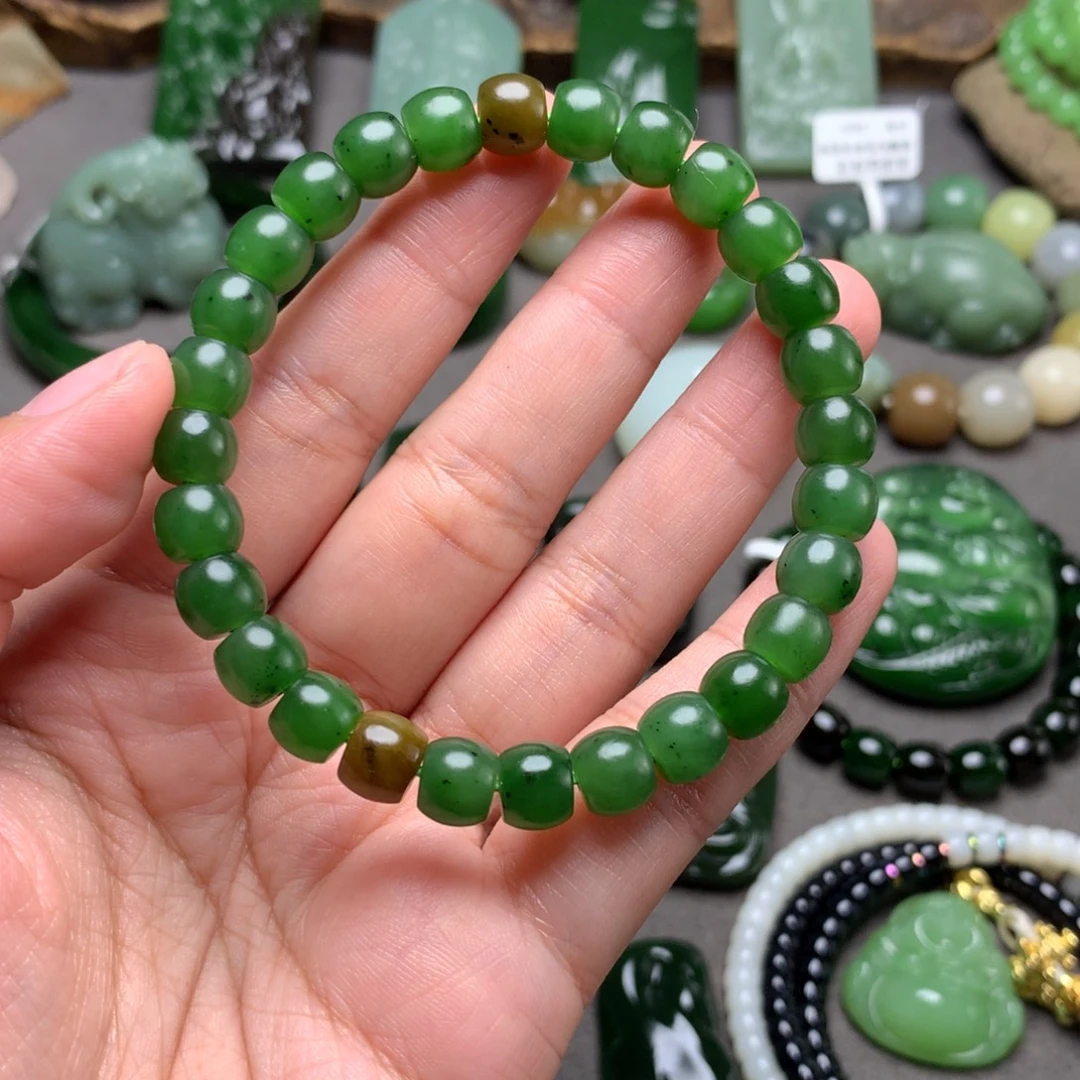 和田玉未镶嵌手串